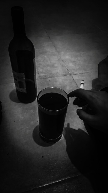 cigarro e bebida