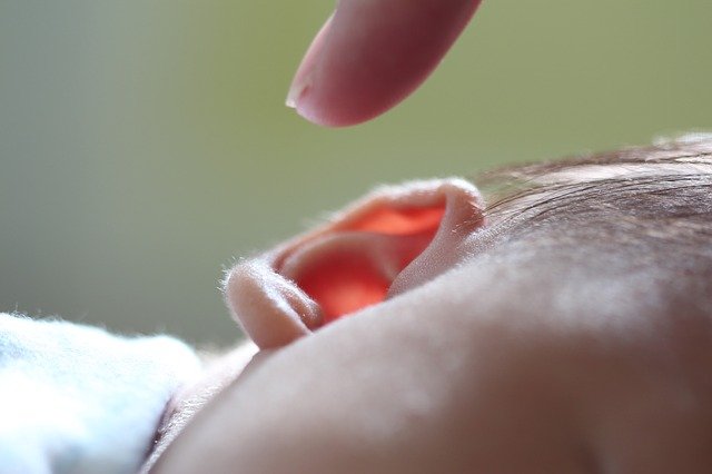 bebe e orelha